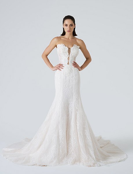 open lace back dress OLIVIA WEDDING DRESS  Princess Daliana